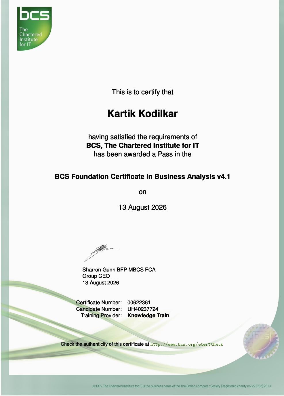 BCS BA
